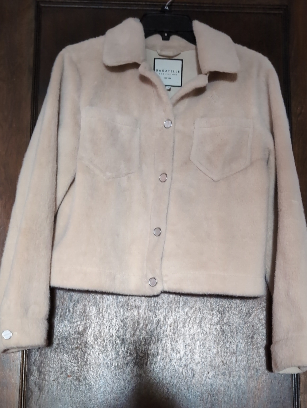 Bagatelle  Beige Teddy Jacket